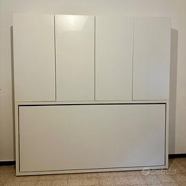 Letto a Scomparsa Clei Singolo con Pensili