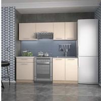 cucina nuova lineare beige/rovere MT 2