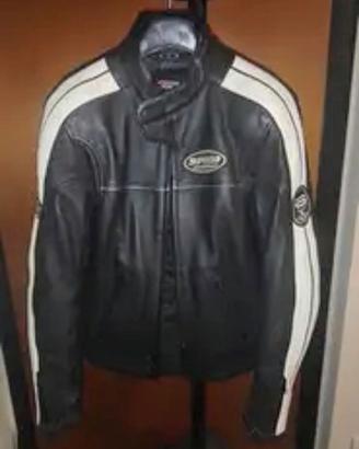 giacca pelle spidi donna 