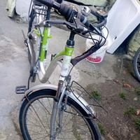 bicicletta elettrica e frigorifero amirecano 