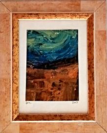 M. Tosco - quadro a olio, astratto, arte informale