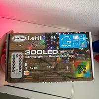 Catena 300 luci colorate led a pile