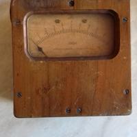 Amperometro analogico vintage – cassa in legno