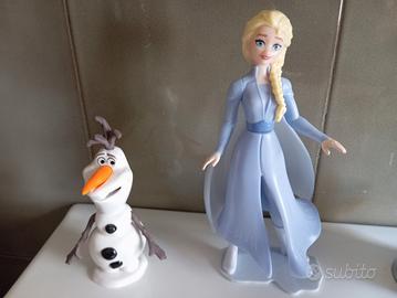 Elsa, Olaf, Simpson e Winx.