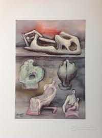 Henry Moore, litografia con certificato