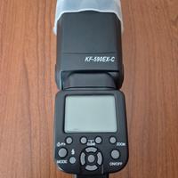 Flash K&F Concept KF-590EX-C. Attacco Canon