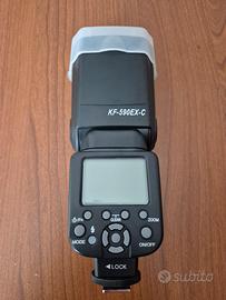 Flash K&F Concept KF-590EX-C. Attacco Canon