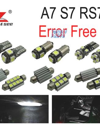 KIT 16 LAMPADE LED INTERNE PER AUDI A7 S7 RS7 C7 Q