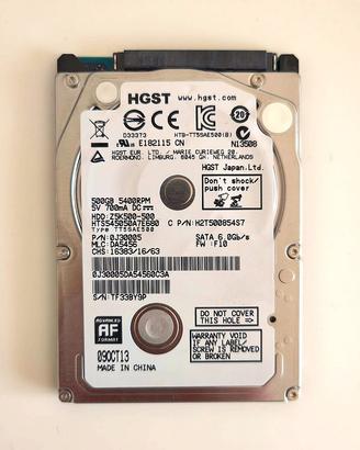 Hard Disk HITACHI HGST mod. Z5K500 500GB SATA III