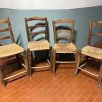 Antiche sedie impagliate