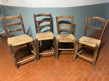 Antiche sedie impagliate