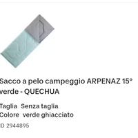 Sacchi a pelo Decathlon
