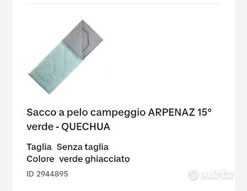 Sacchi a pelo Decathlon