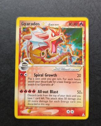Gyarados Gold Star Delta Species Holo 102/110 EX F