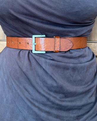 Cintura marrone pelle
