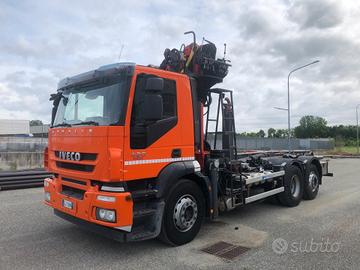 IVECO STRALIS 420 IMPIANTO SCARRABILE CON GRU