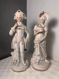 Coppia di statuine di Capodimonte