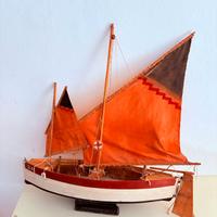 Grande modellino barca a vela Elsa in legno