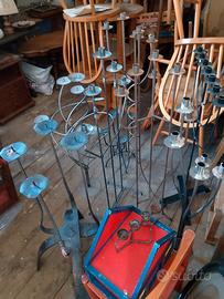 candelabri in ferro battuto 
