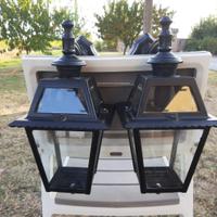 Lampione da esterno con rivestimento in vetro 