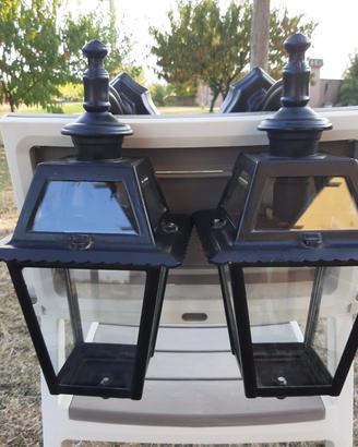 Lampione da esterno con rivestimento in vetro 