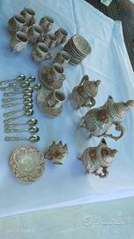 servizio caffè  vintage floreale stile Capodimonte