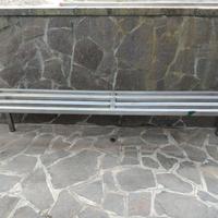 panca artigianale in acciaio inox