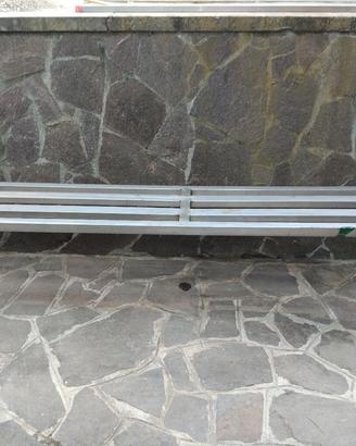 panca artigianale in acciaio inox