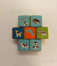 Cubi sensoriali Montessori 8 pezzi
