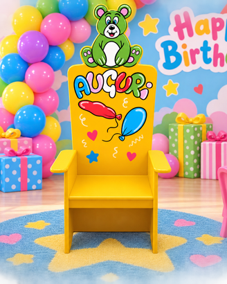 Troni Personalizzabile per Sala Feste per Bambini