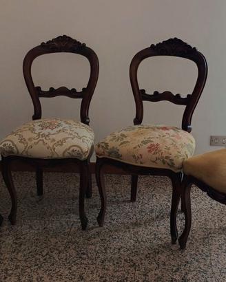Titolo: Set 4 Sedie Vintage Stile Classico