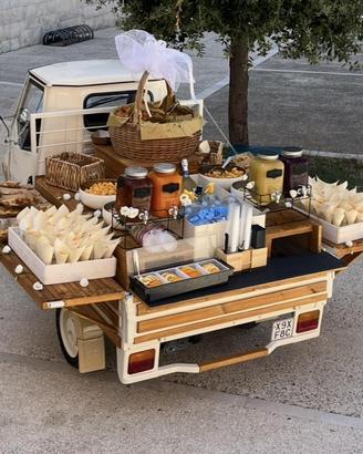 Ape 50 eventi - carretto matrimoni food truck