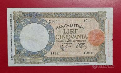 banconota 5 lire del 1942