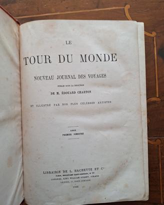 Le Tour Du Monde 1868 libro antico