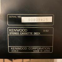 Cassette player kenwood la perla nera