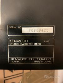 Cassette player kenwood la perla nera