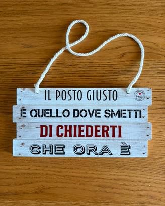 Targa legno
