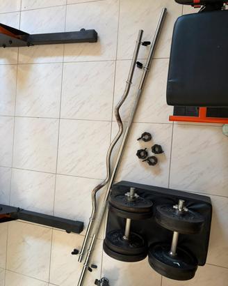 KIT PESI COMPLETO – 98 KG + BILANCIERI E MANUBRI