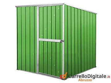 Box da giardino lamiera 175x185cm verde chiaro
