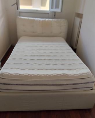 Letto Contenitore Piazza e Mezza + Materasso quas