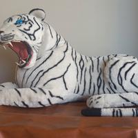 Tigre peluche gigante bianca