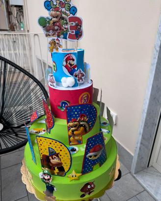 Torta scenografica Super Mario