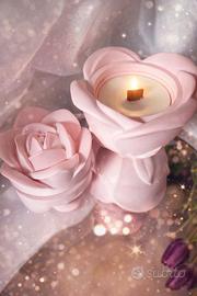 Candela Rosa fatta a mano