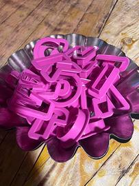 stampi a forma di lettere