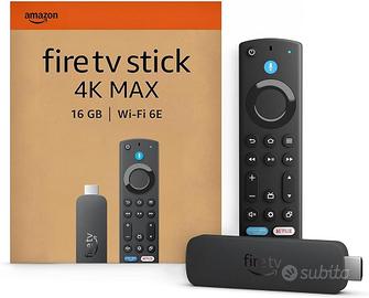 Fire Stick TV 4K MAX di Amazon Wi-Fi 6E e mod ambi