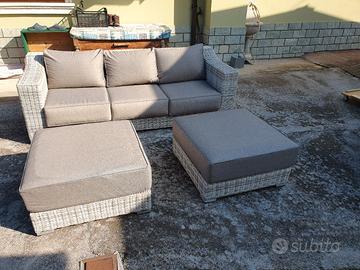 set divano da esterni 
