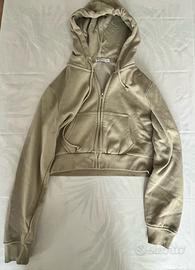 Felpa pile moda stradivarius taglia S avana