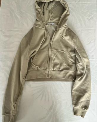 Felpa pile moda stradivarius taglia S avana