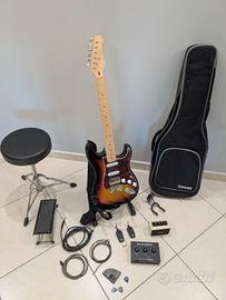 Chitarra Elettrica Donner DST-152s con accessori