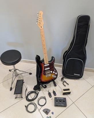 Chitarra Elettrica Donner DST-152s con accessori